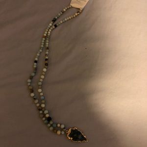 NWT beaded arrow necklace